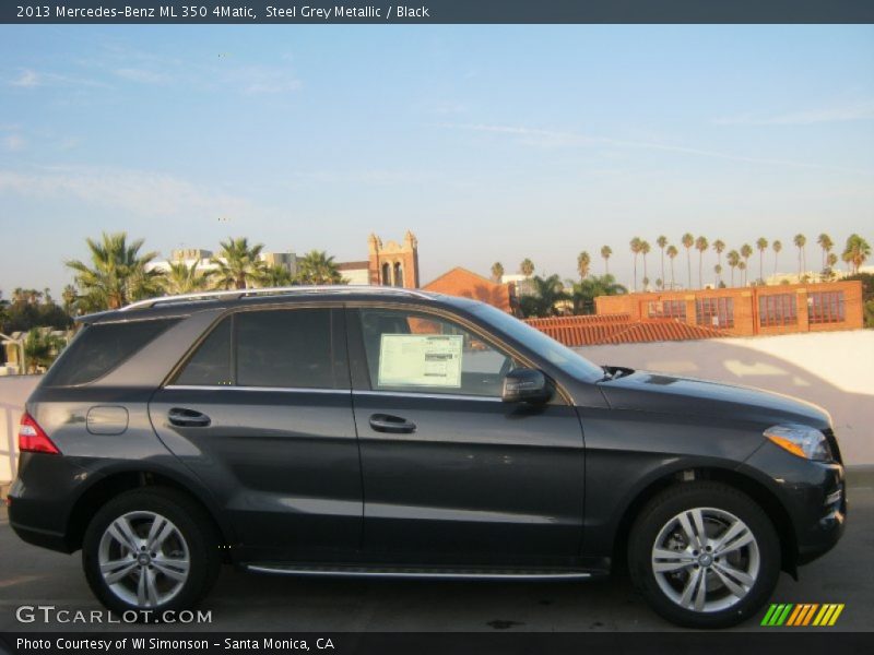 Steel Grey Metallic / Black 2013 Mercedes-Benz ML 350 4Matic