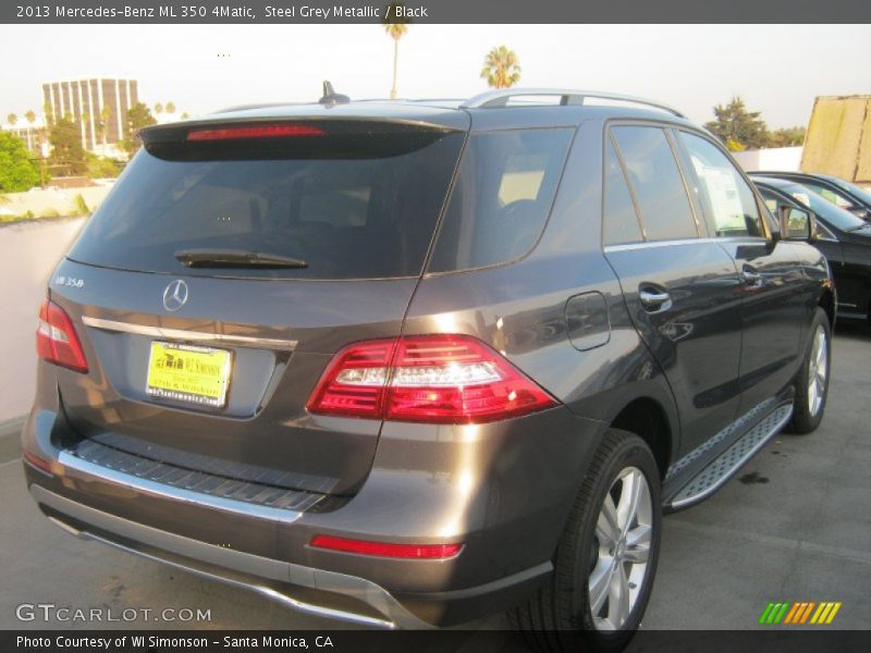 Steel Grey Metallic / Black 2013 Mercedes-Benz ML 350 4Matic