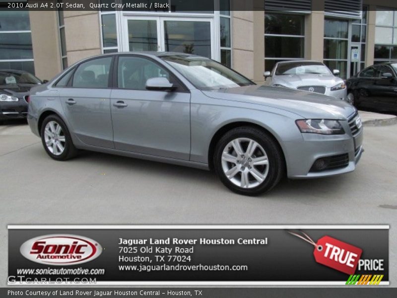 Quartz Gray Metallic / Black 2010 Audi A4 2.0T Sedan