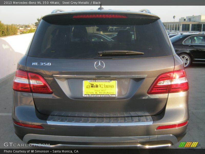 Steel Grey Metallic / Black 2013 Mercedes-Benz ML 350 4Matic