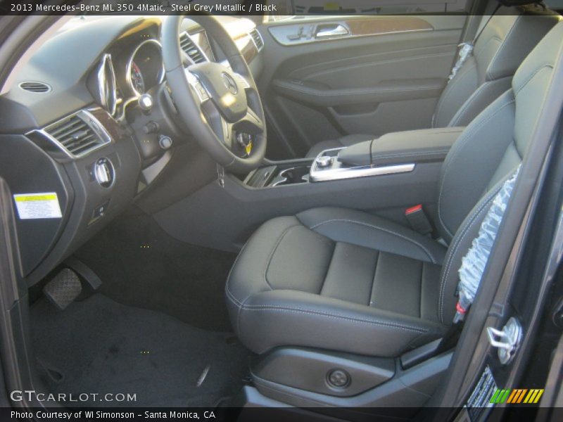 Steel Grey Metallic / Black 2013 Mercedes-Benz ML 350 4Matic