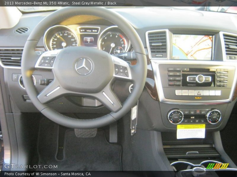 Steel Grey Metallic / Black 2013 Mercedes-Benz ML 350 4Matic