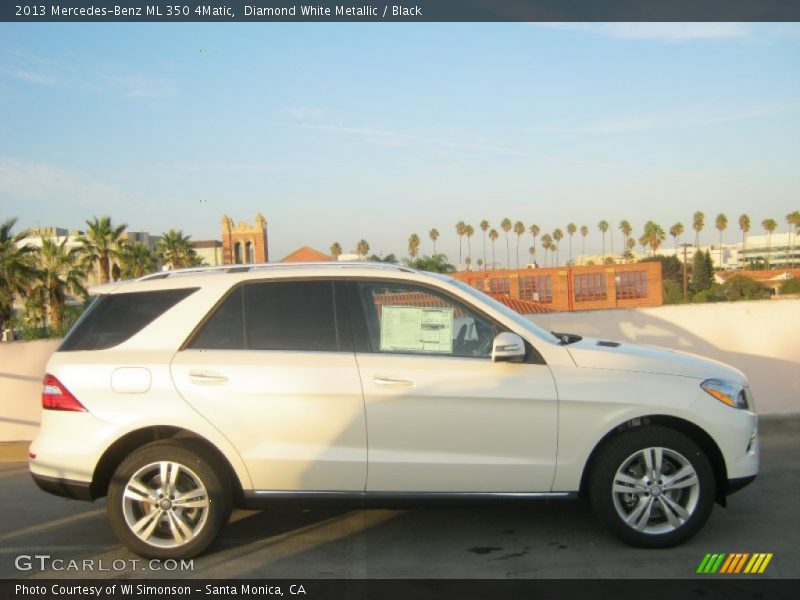 Diamond White Metallic / Black 2013 Mercedes-Benz ML 350 4Matic