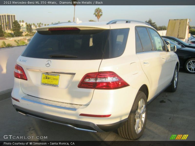 Diamond White Metallic / Black 2013 Mercedes-Benz ML 350 4Matic