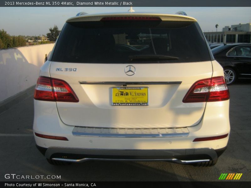 Diamond White Metallic / Black 2013 Mercedes-Benz ML 350 4Matic
