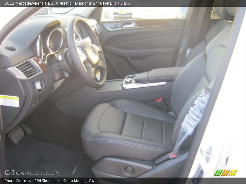 Diamond White Metallic / Black 2013 Mercedes-Benz ML 350 4Matic