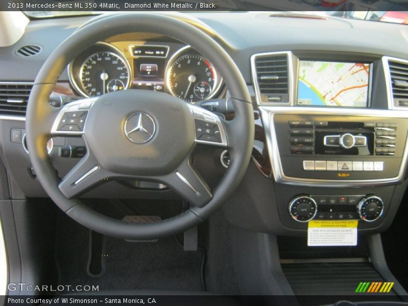 Diamond White Metallic / Black 2013 Mercedes-Benz ML 350 4Matic