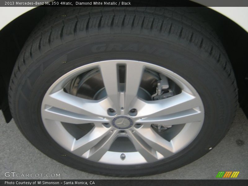 Diamond White Metallic / Black 2013 Mercedes-Benz ML 350 4Matic