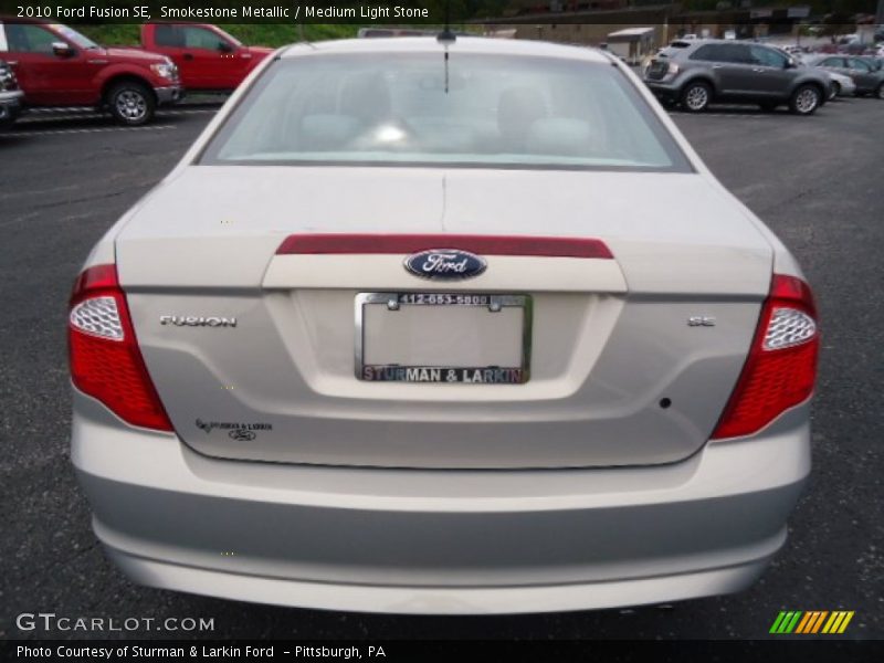 Smokestone Metallic / Medium Light Stone 2010 Ford Fusion SE