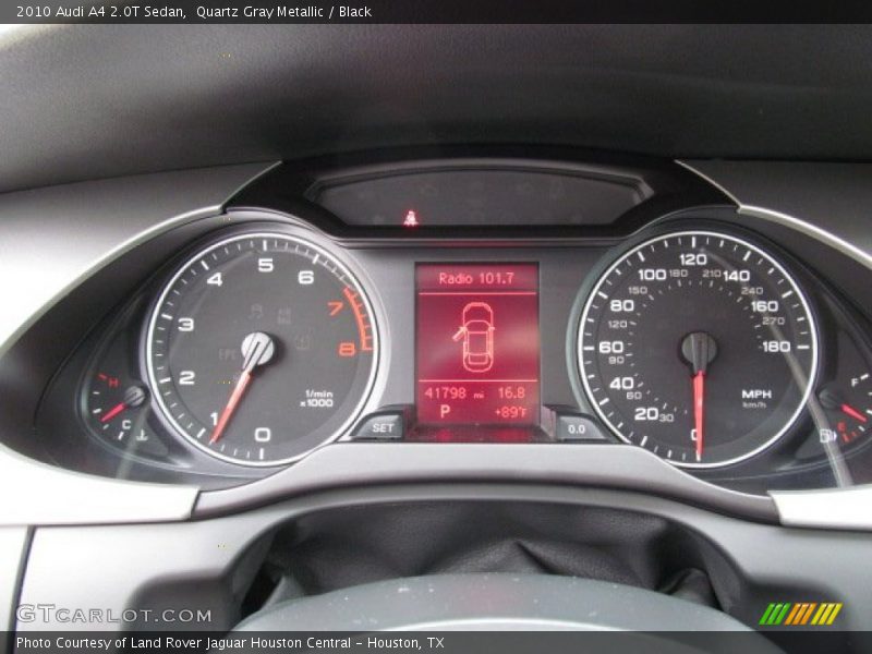 Quartz Gray Metallic / Black 2010 Audi A4 2.0T Sedan