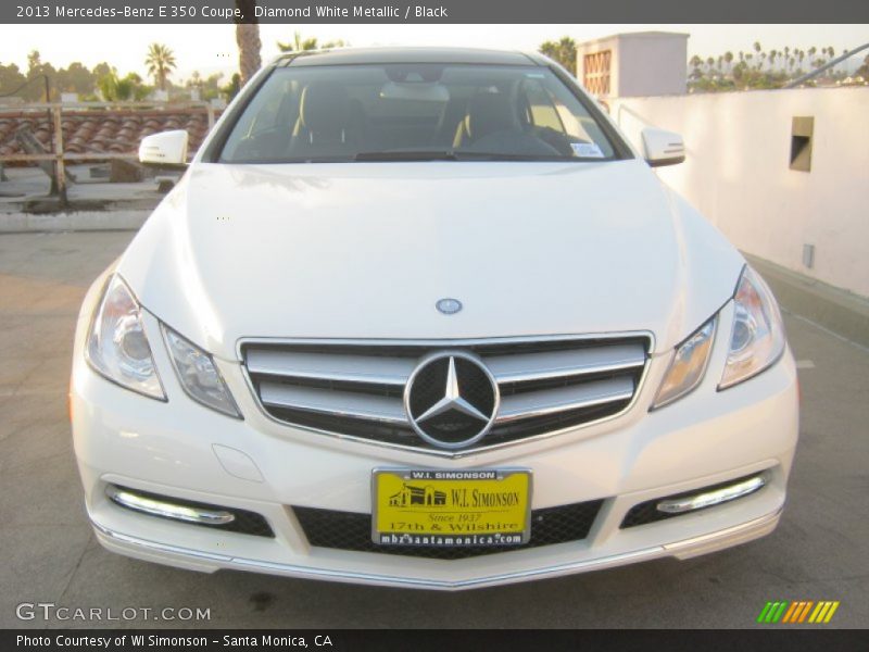 Diamond White Metallic / Black 2013 Mercedes-Benz E 350 Coupe