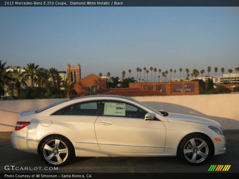 Diamond White Metallic / Black 2013 Mercedes-Benz E 350 Coupe