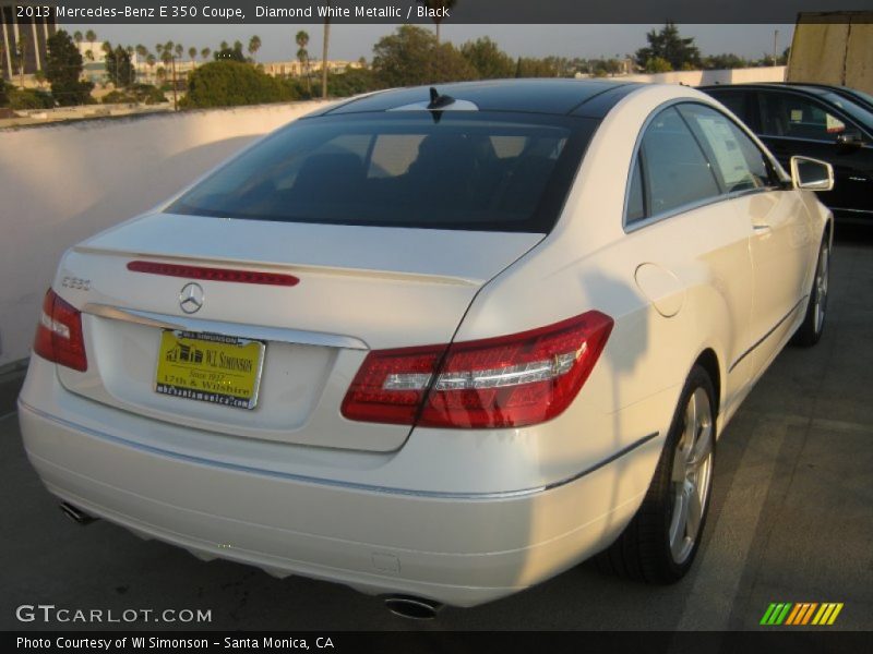 Diamond White Metallic / Black 2013 Mercedes-Benz E 350 Coupe