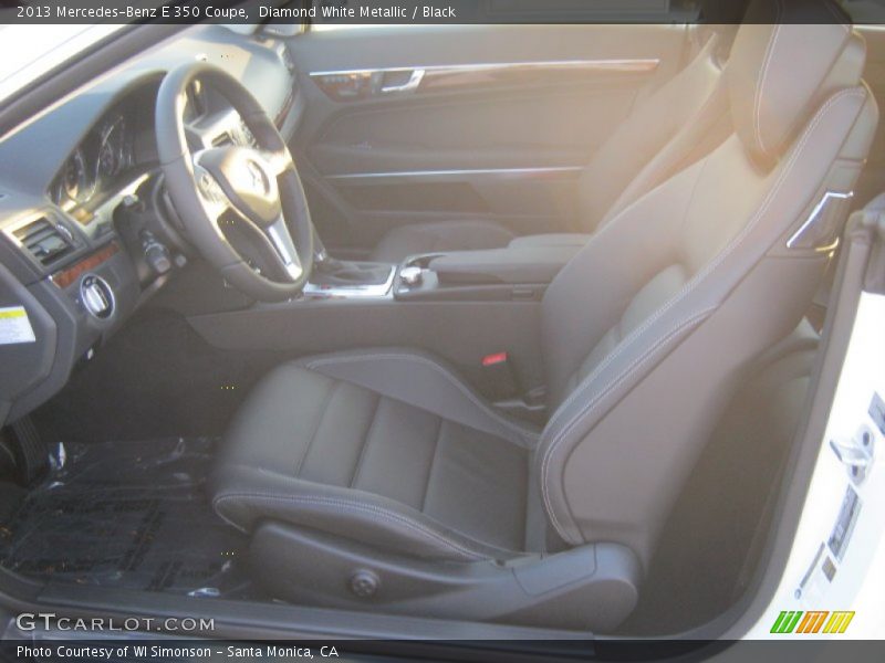 Diamond White Metallic / Black 2013 Mercedes-Benz E 350 Coupe