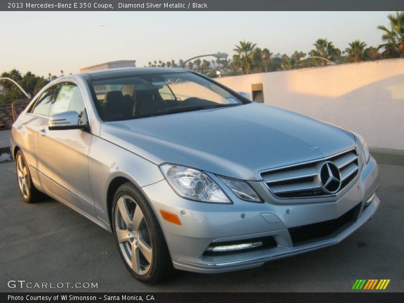 Diamond Silver Metallic / Black 2013 Mercedes-Benz E 350 Coupe