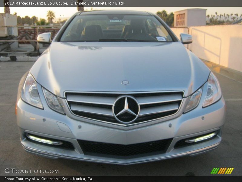 Diamond Silver Metallic / Black 2013 Mercedes-Benz E 350 Coupe