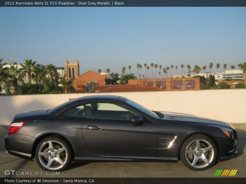 Steel Grey Metallic / Black 2013 Mercedes-Benz SL 550 Roadster