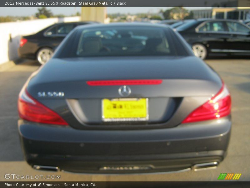 Steel Grey Metallic / Black 2013 Mercedes-Benz SL 550 Roadster