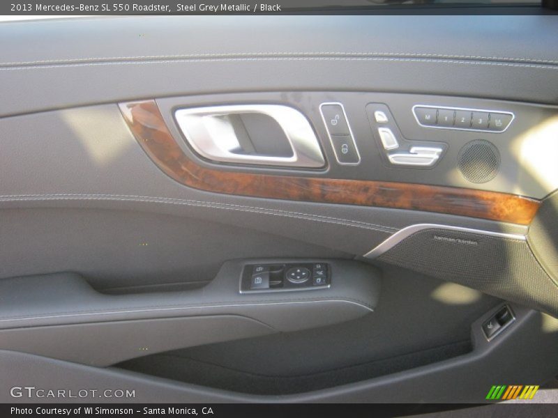 Steel Grey Metallic / Black 2013 Mercedes-Benz SL 550 Roadster