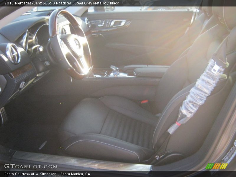 Steel Grey Metallic / Black 2013 Mercedes-Benz SL 550 Roadster