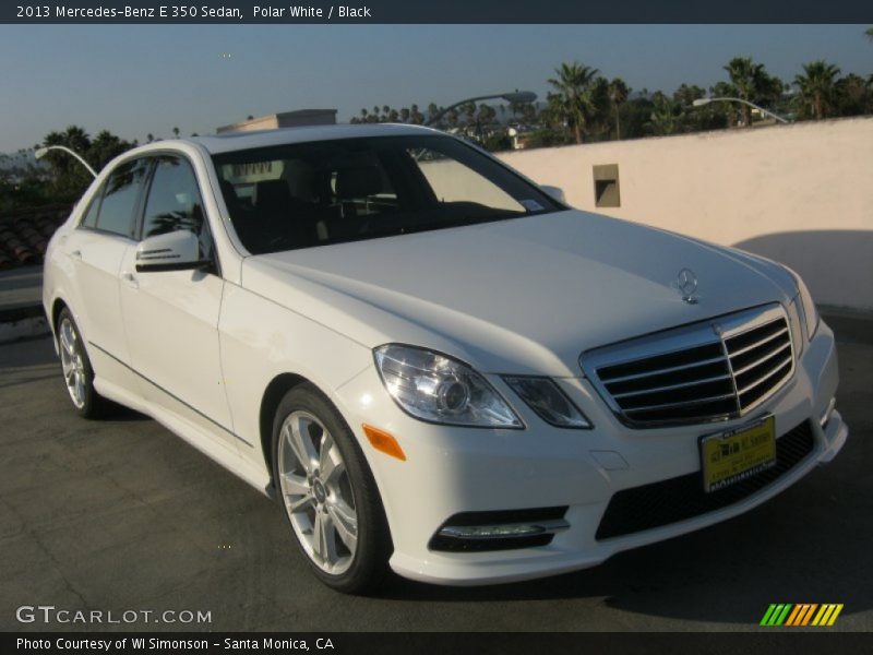 Polar White / Black 2013 Mercedes-Benz E 350 Sedan