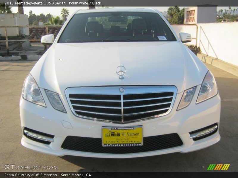 Polar White / Black 2013 Mercedes-Benz E 350 Sedan