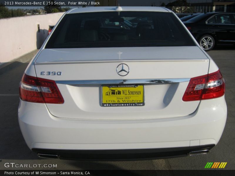Polar White / Black 2013 Mercedes-Benz E 350 Sedan