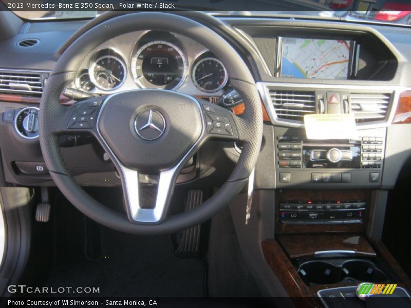 Polar White / Black 2013 Mercedes-Benz E 350 Sedan
