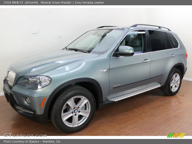 Mineral Green Metallic / Grey Nevada Leather 2009 BMW X5 xDrive48i