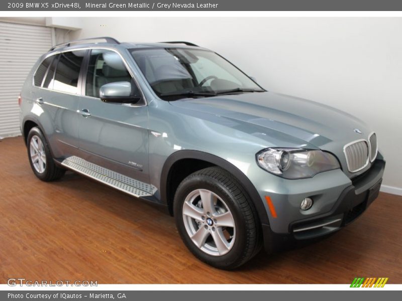 Mineral Green Metallic / Grey Nevada Leather 2009 BMW X5 xDrive48i
