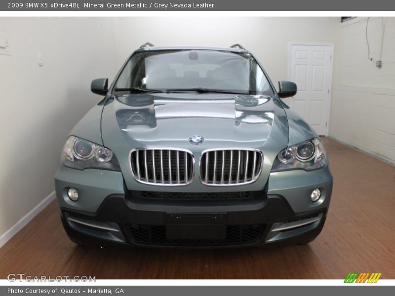 Mineral Green Metallic / Grey Nevada Leather 2009 BMW X5 xDrive48i