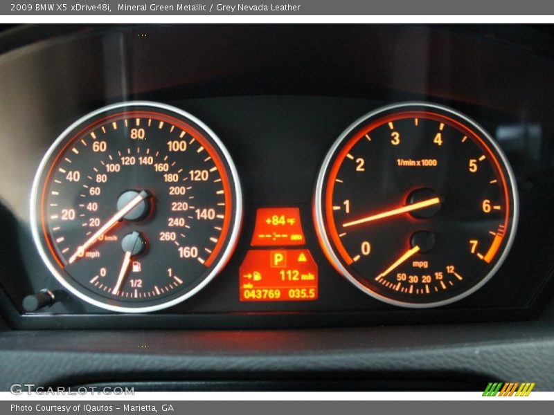 Mineral Green Metallic / Grey Nevada Leather 2009 BMW X5 xDrive48i