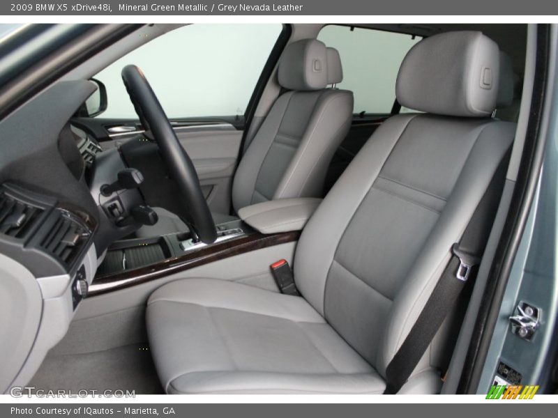 Mineral Green Metallic / Grey Nevada Leather 2009 BMW X5 xDrive48i
