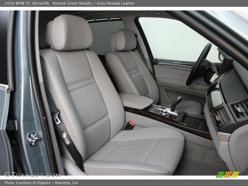 Mineral Green Metallic / Grey Nevada Leather 2009 BMW X5 xDrive48i