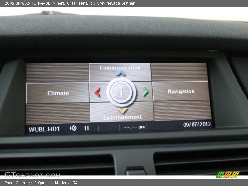 Mineral Green Metallic / Grey Nevada Leather 2009 BMW X5 xDrive48i