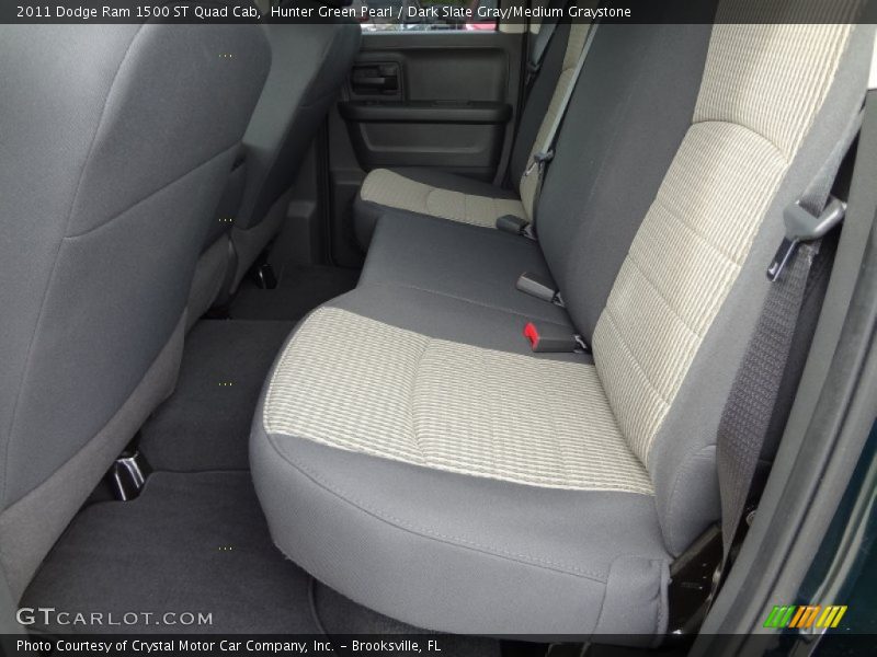 Hunter Green Pearl / Dark Slate Gray/Medium Graystone 2011 Dodge Ram 1500 ST Quad Cab