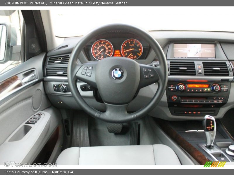 Mineral Green Metallic / Grey Nevada Leather 2009 BMW X5 xDrive48i