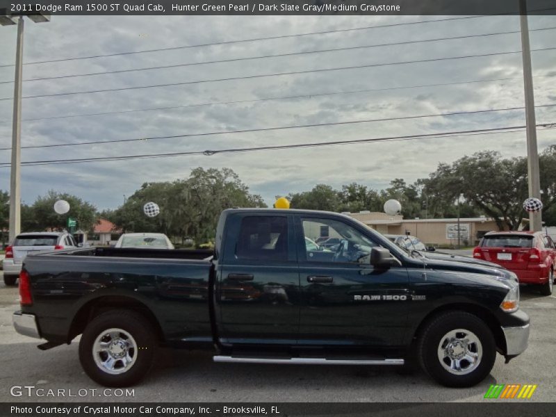 Hunter Green Pearl / Dark Slate Gray/Medium Graystone 2011 Dodge Ram 1500 ST Quad Cab