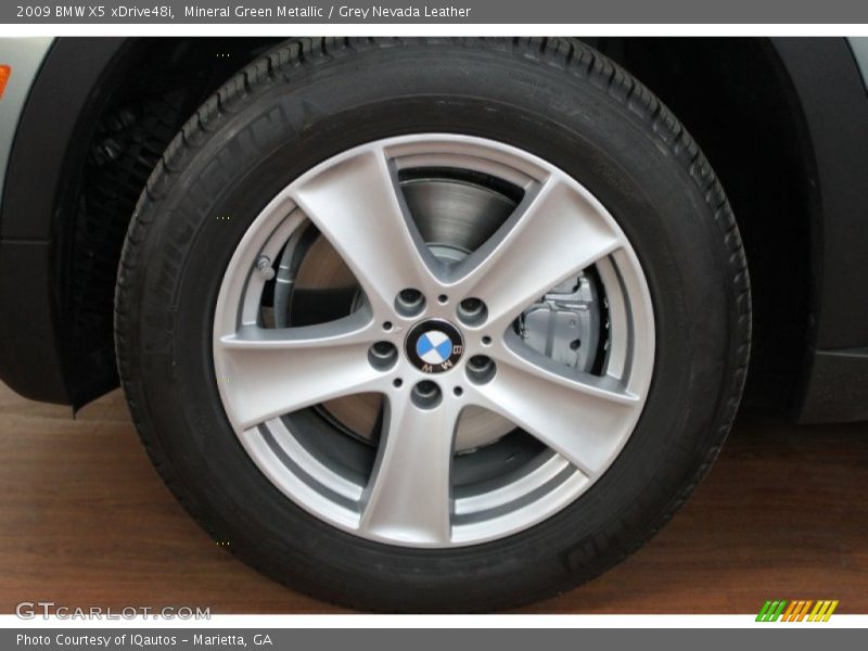Mineral Green Metallic / Grey Nevada Leather 2009 BMW X5 xDrive48i