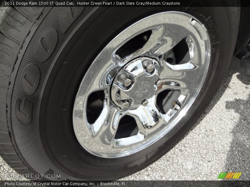 Hunter Green Pearl / Dark Slate Gray/Medium Graystone 2011 Dodge Ram 1500 ST Quad Cab