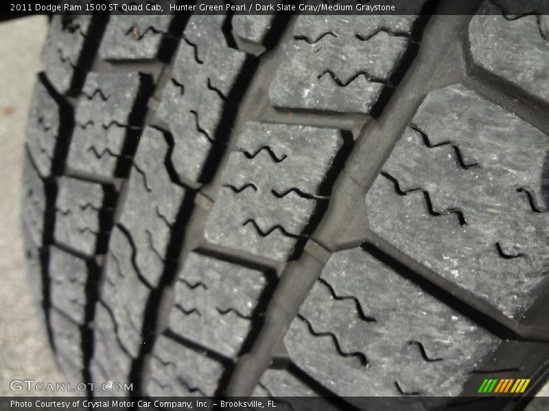 Hunter Green Pearl / Dark Slate Gray/Medium Graystone 2011 Dodge Ram 1500 ST Quad Cab