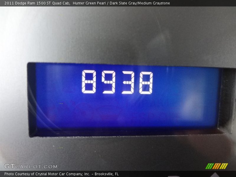Hunter Green Pearl / Dark Slate Gray/Medium Graystone 2011 Dodge Ram 1500 ST Quad Cab