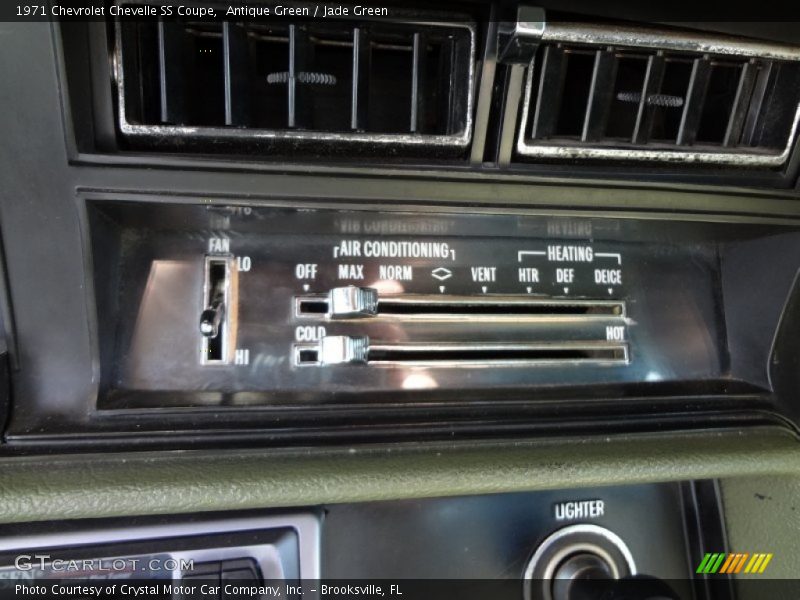 Controls of 1971 Chevelle SS Coupe