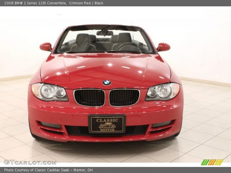 Crimson Red / Black 2008 BMW 1 Series 128i Convertible