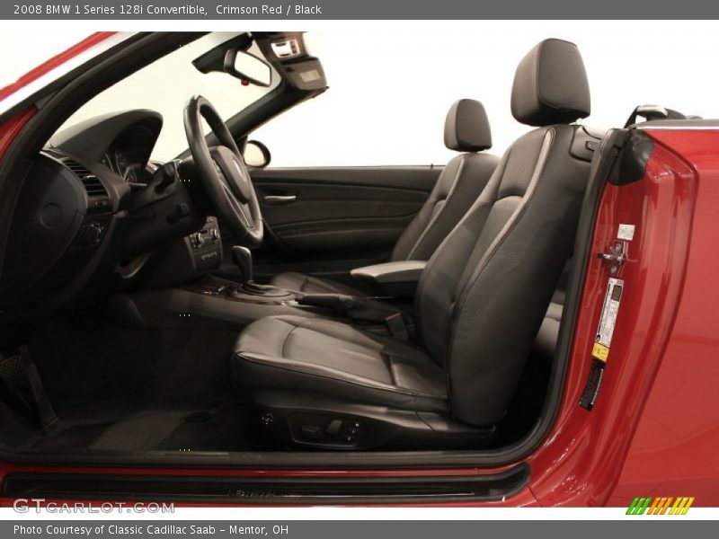 Crimson Red / Black 2008 BMW 1 Series 128i Convertible