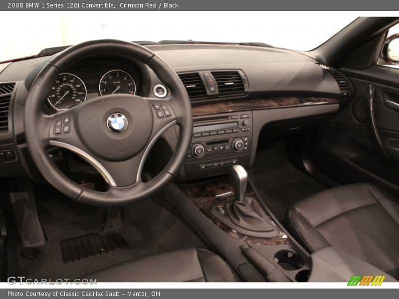 Crimson Red / Black 2008 BMW 1 Series 128i Convertible