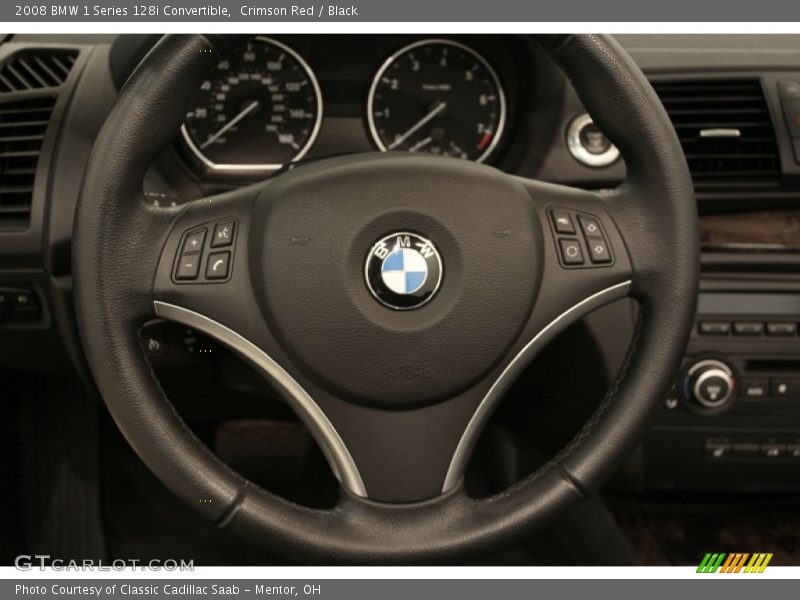 Crimson Red / Black 2008 BMW 1 Series 128i Convertible