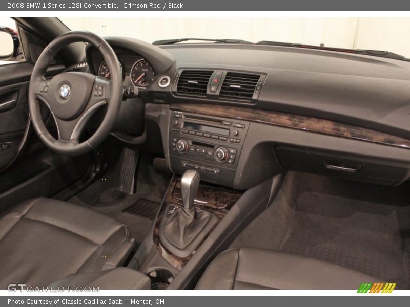 Crimson Red / Black 2008 BMW 1 Series 128i Convertible