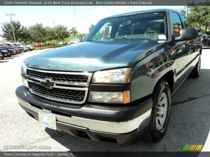 Blue Granite Metallic / Dark Charcoal 2006 Chevrolet Silverado 1500 Work Truck Extended Cab