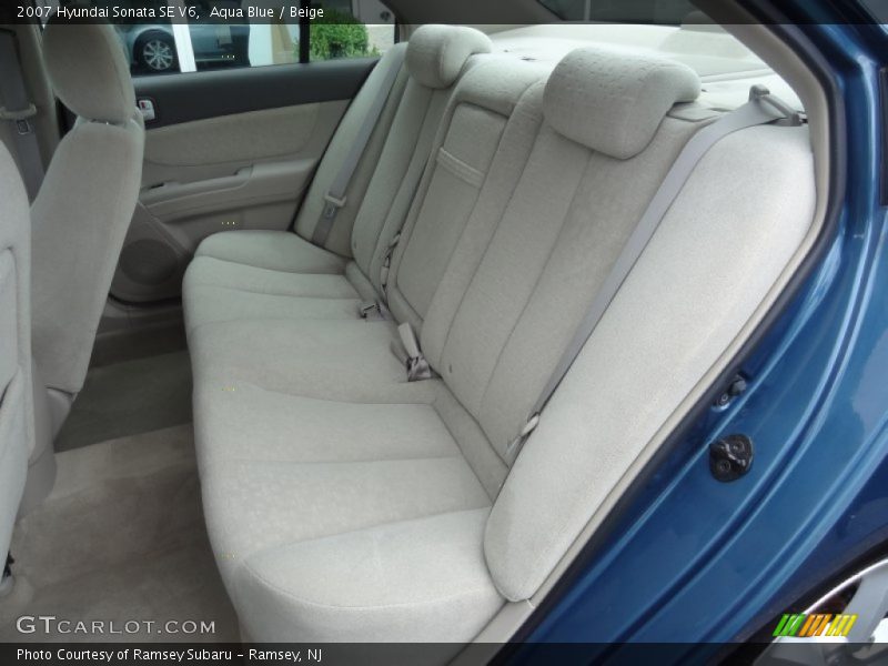 Aqua Blue / Beige 2007 Hyundai Sonata SE V6